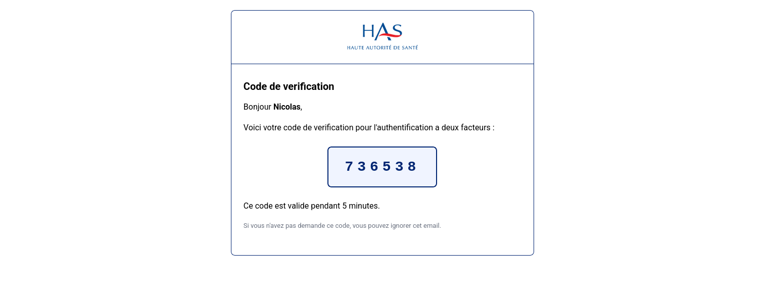 Test de délivrabilité OTP MailHog